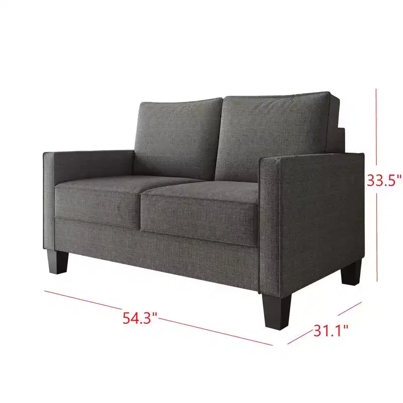 Home Design Marcia Square Arm Loveseat