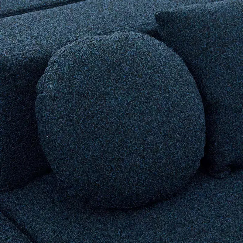 Whisen Boneless Couch Modular Sectional Sofa & Compression Sofa with Deep Seating and Curved Design