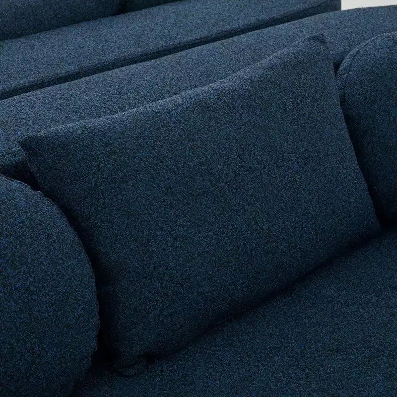 Whisen Boneless Couch Modular Sectional Sofa & Compression Sofa with Deep Seating and Curved Design