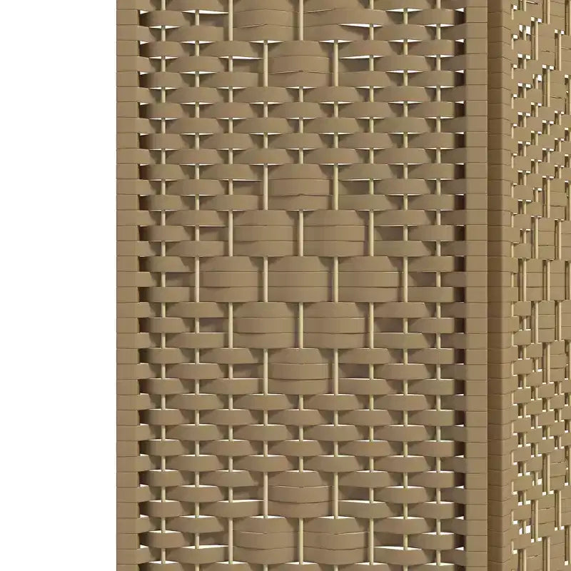 MAYEERTY 3 Panel Bamboo Room Divider Folding Screen Natural Wood 47.25x0.5x67
