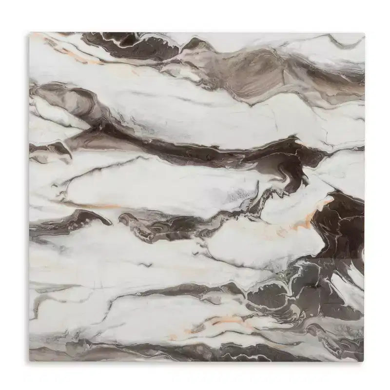 Roundhill Furniture Cavira Modern Faux Marble Counter Height Dining Table