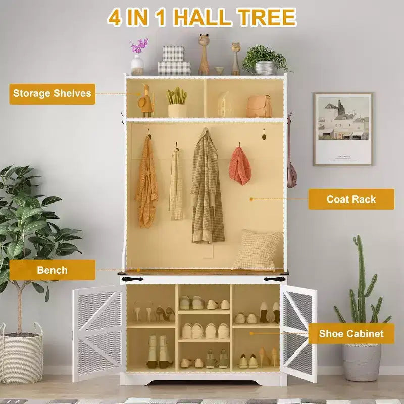Corner Bookshelf, 6 Tier Industrial L-Shaped Bookcase with Wooden Shelves - Large Storage for Living Room Office