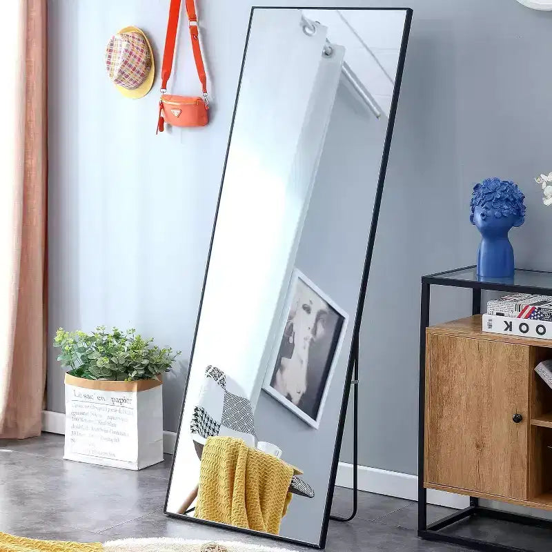 Acekool 65 x 23 Inch Full Length Mirror, Wood Frame Wall Mirror, Shatterproof HD Glass, for Bedroom, Living Room, Dressing Room