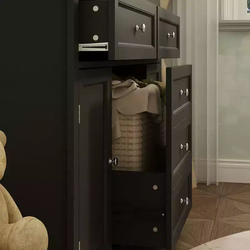 Famapy Baby Changing Table Chest of Drawers Edge Protection Top Upholstery