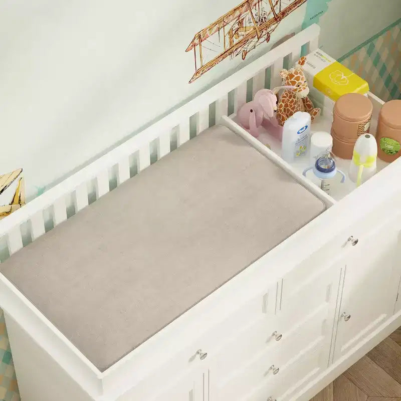 Famapy Baby Changing Table Chest of Drawers Edge Protection Top Upholstery