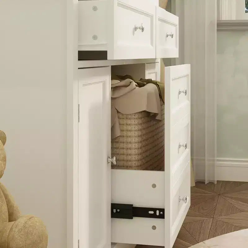 Famapy Baby Changing Table Chest of Drawers Edge Protection Top Upholstery
