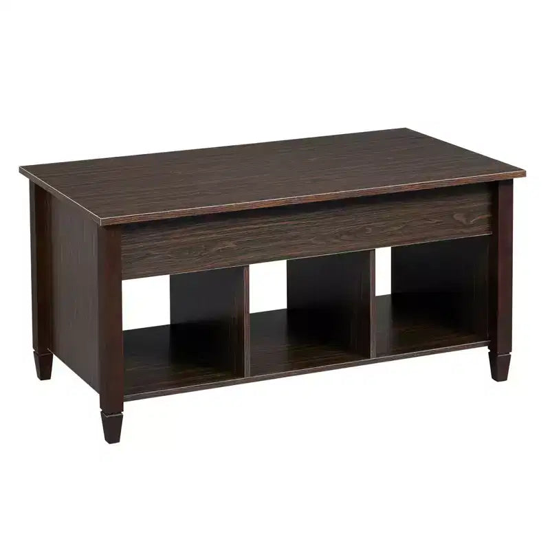 Karl Home Lift Top Coffee Table Modern Furniture Hidden Compartment and Lift Tabletop Brown