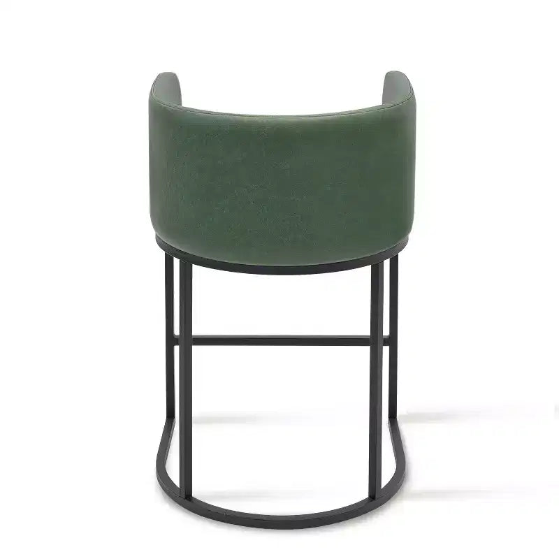 NEWLAYOUT Counter Height Bar Stools Set of 2, 24 Inch Seat Height Barstools for Dining Room, PU Leather Barstools