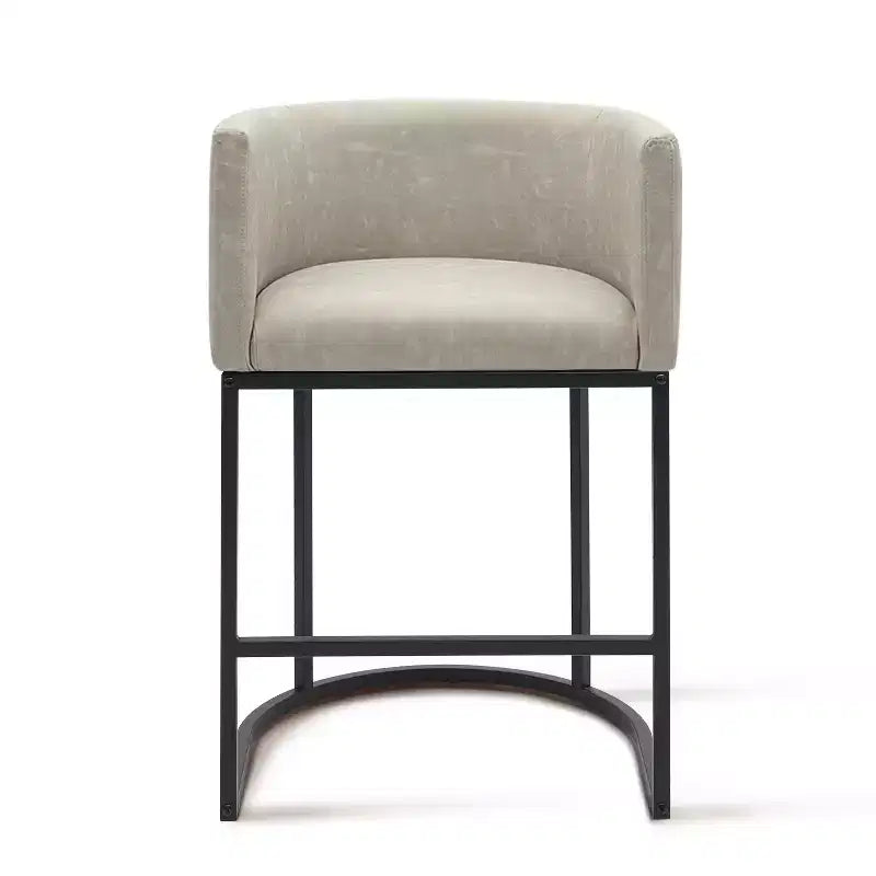 NEWLAYOUT Counter Height Bar Stools Set of 2, 24 Inch Seat Height Barstools for Dining Room, PU Leather Barstools