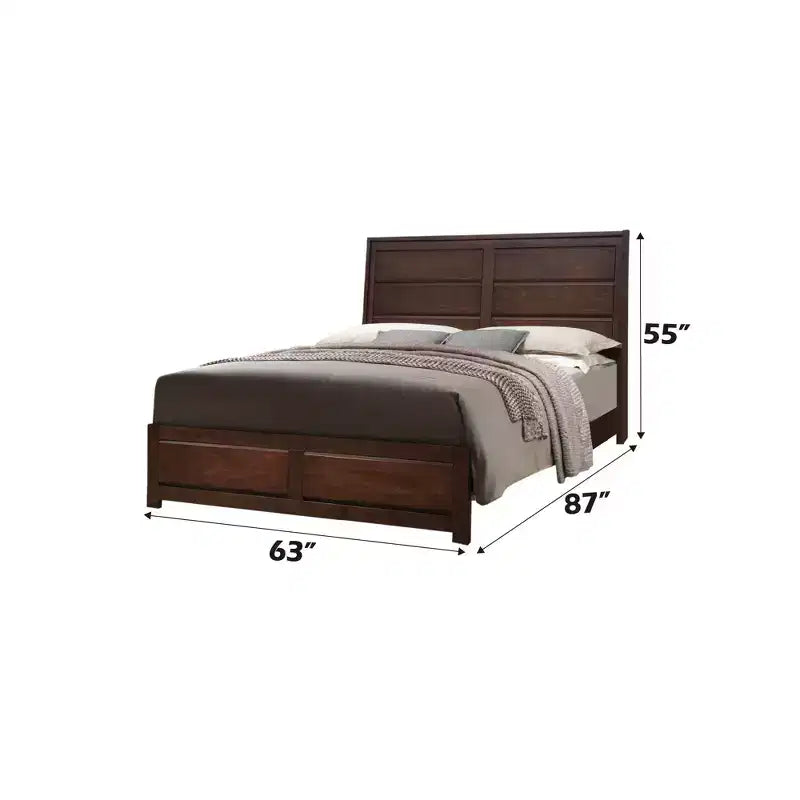 GDFStudio Randolph Modern Wood Queen Bed