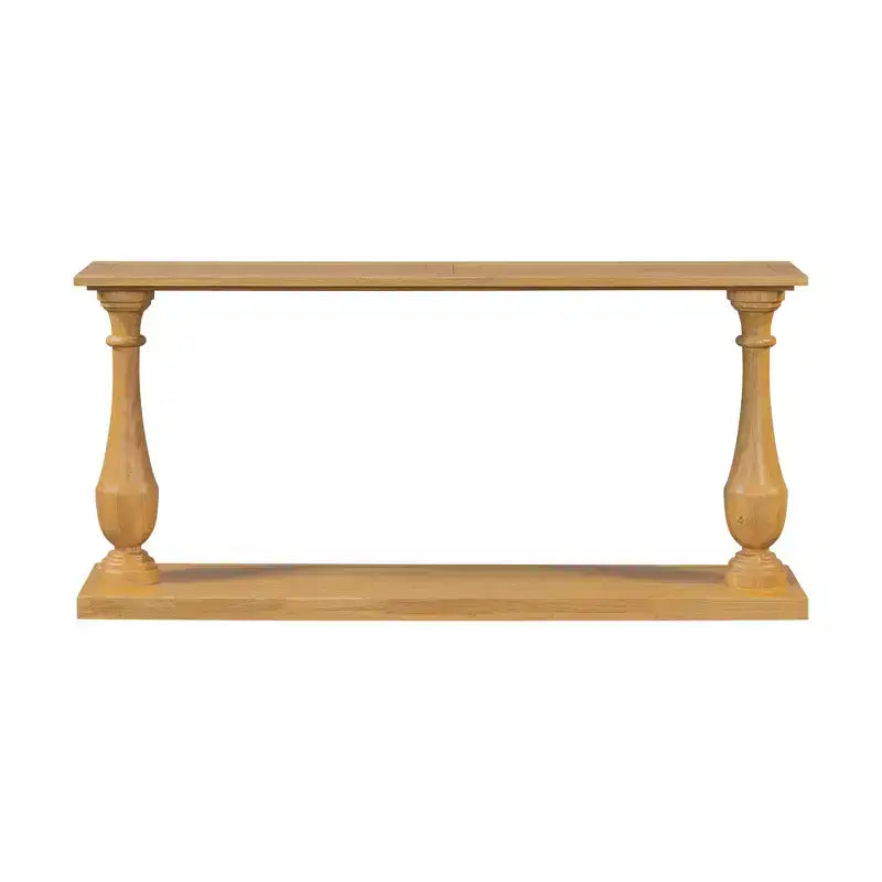 Bestier Console Tables for Entryway, 60 Wood 2-Tier Entry Hallway Table, Narrow Sofa Table Behind Couch Table for Living Room, Entrance