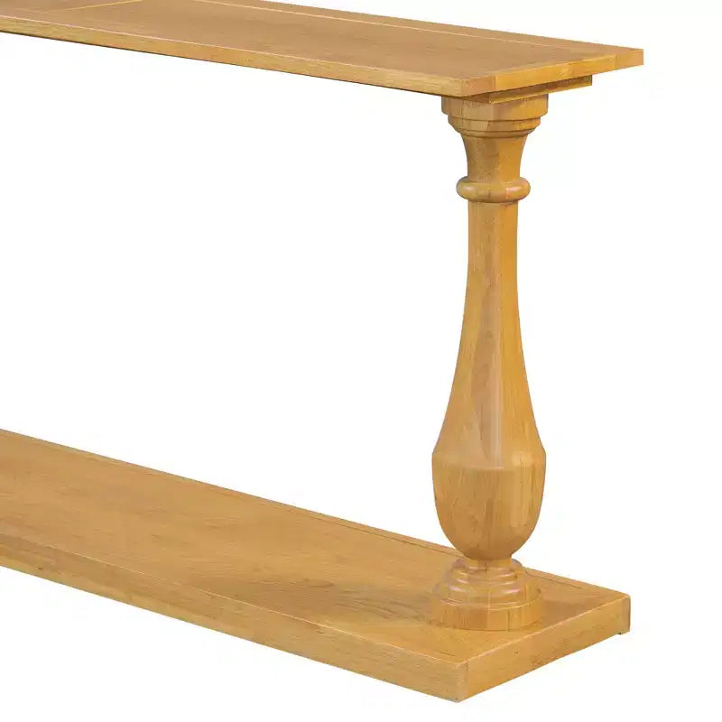 Bestier Console Tables for Entryway, 60 Wood 2-Tier Entry Hallway Table, Narrow Sofa Table Behind Couch Table for Living Room, Entrance