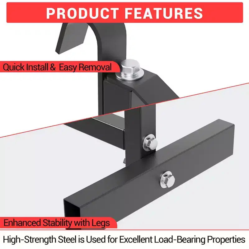 2 Pack Shipping Container Shelving Brackets 3-Tier,1100LBS, Hang & Hook Type, Cargo Containers Storage Shelves, Easy to Install Removable, Heavy-Duty