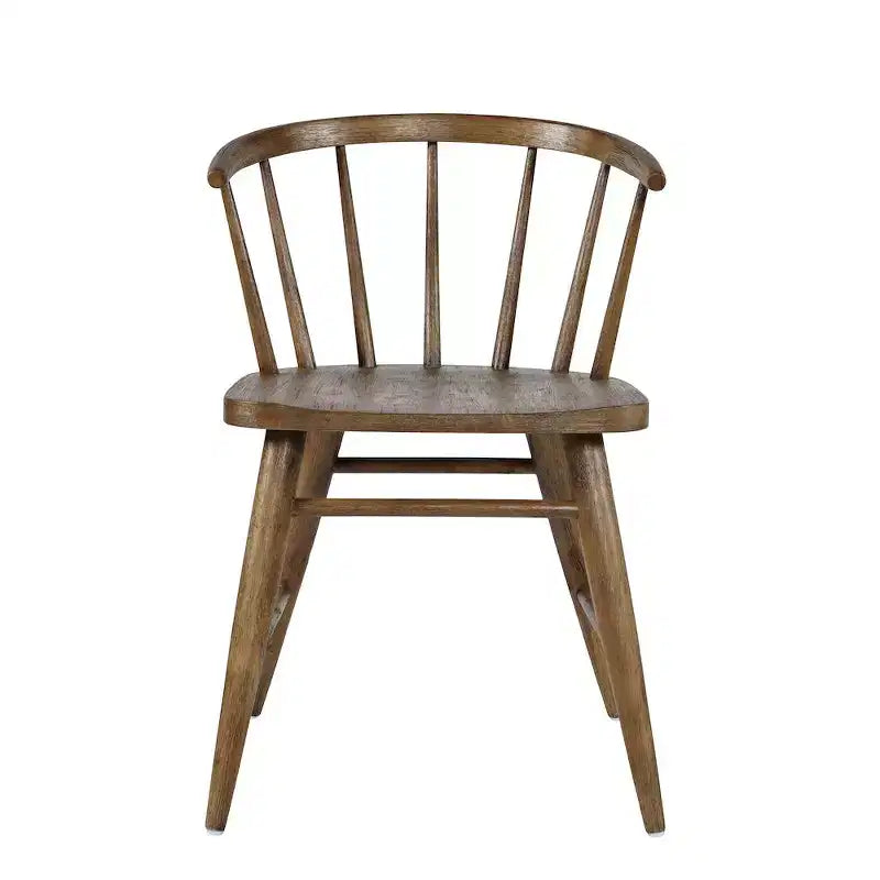 Jofran,Fitz Traditional Solid Wood Curved Back Spindle Dining Chair (Set of 2)
