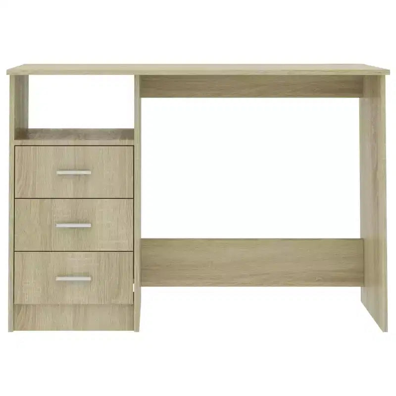 Desk Sonoma Oak Engineered Wood Medium Computer Desk