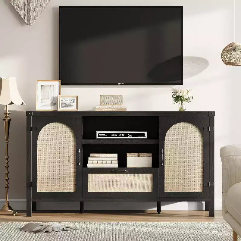 Large Buffet Sideboard Cabinet with Storages Drawers,59 Coffee Bar Cabinet with with Adjustable Shelves for Kitchen/Dining Room/Living Room