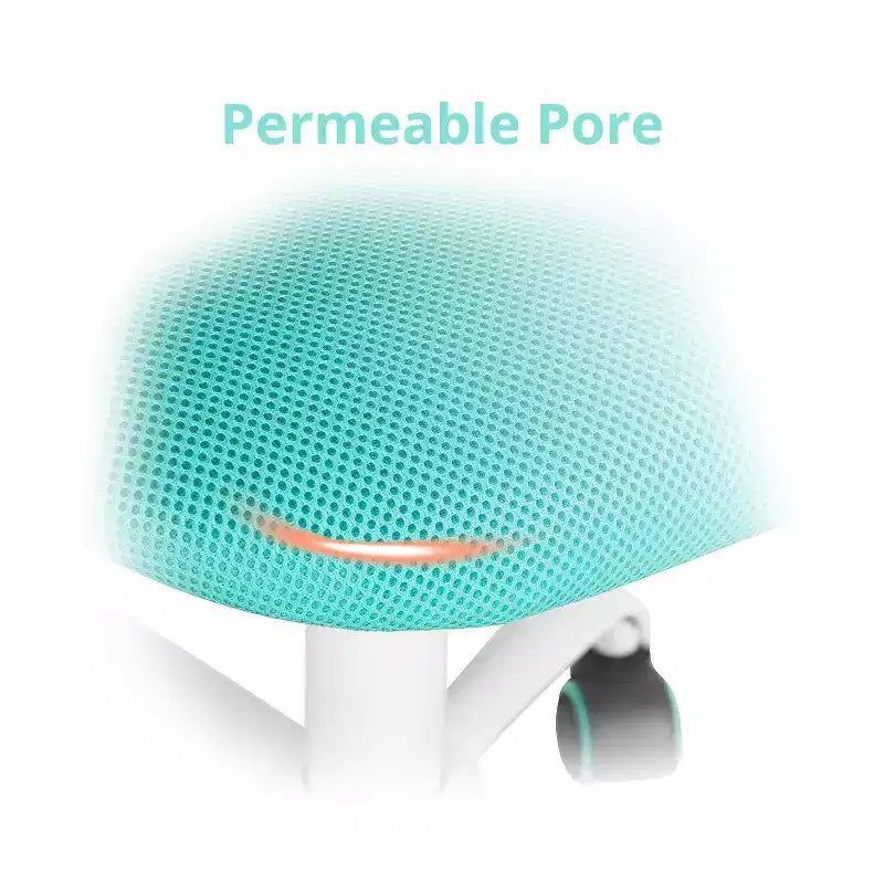Chaise de bureau FurnitureR, chaise de bureau réglable avec dossier en plastique et coussin d'assise rembourré, chaise pivotante à roulettes, vert