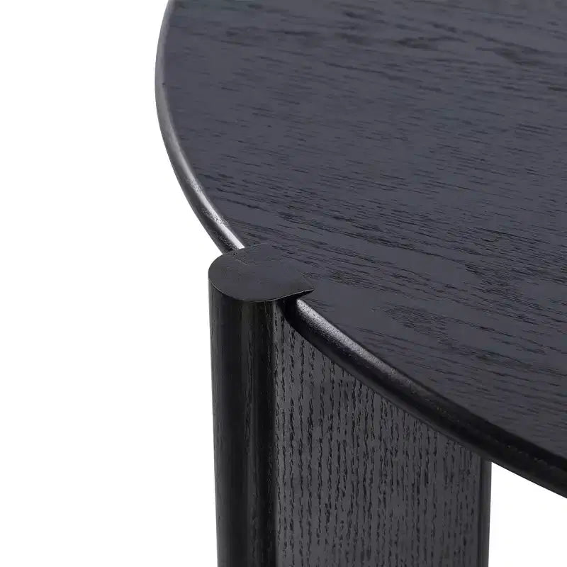 42 Inch Round Black Dining Table, Suitable For Multiple People Dining At The Same Time, Suitable For Both Dining And Living Rooms