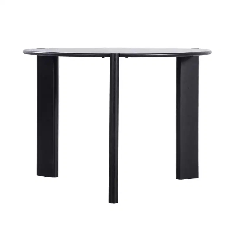 42 Inch Round Black Dining Table, Suitable For Multiple People Dining At The Same Time, Suitable For Both Dining And Living Rooms