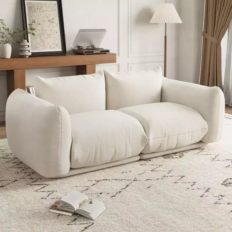 COZONY Chenille Fabric Modular Loveseat Sofa, 2-Seater Cloud Couch with High Resilience Sponge, Small Space Boneless Sofa for Apartment, Living Room