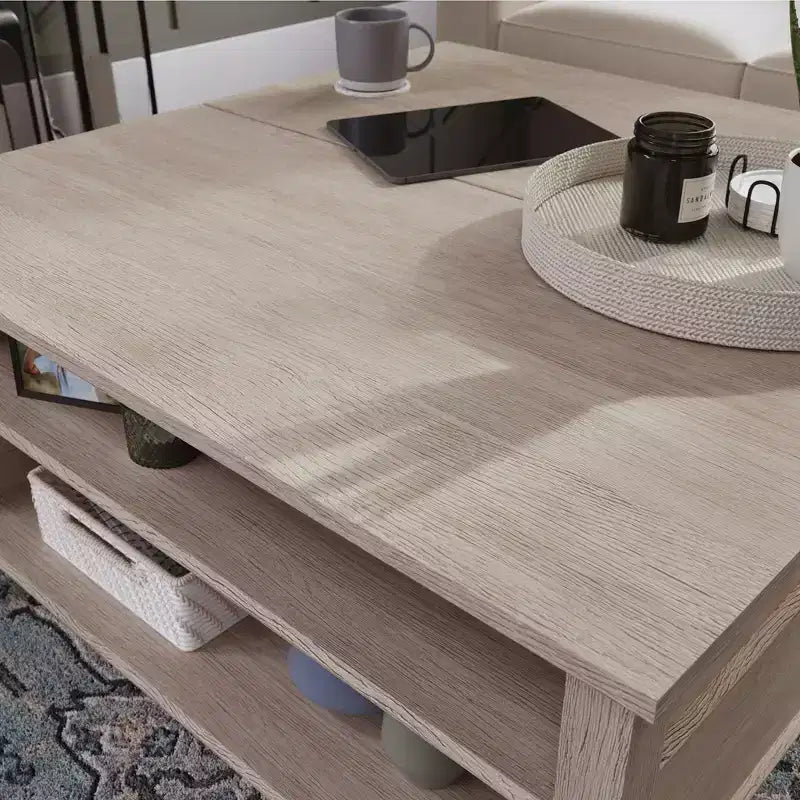 GDFStudio Valdosta Modern Lift-Top Coffee Table with Hidden Storage