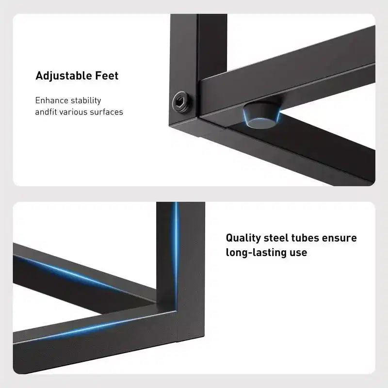 C-shaped End Side Coffee Tray Sofa Table Laptop TV Snack Stand, Metal Frame, Suitable for coffee tables, sofas, living rooms, bedrooms