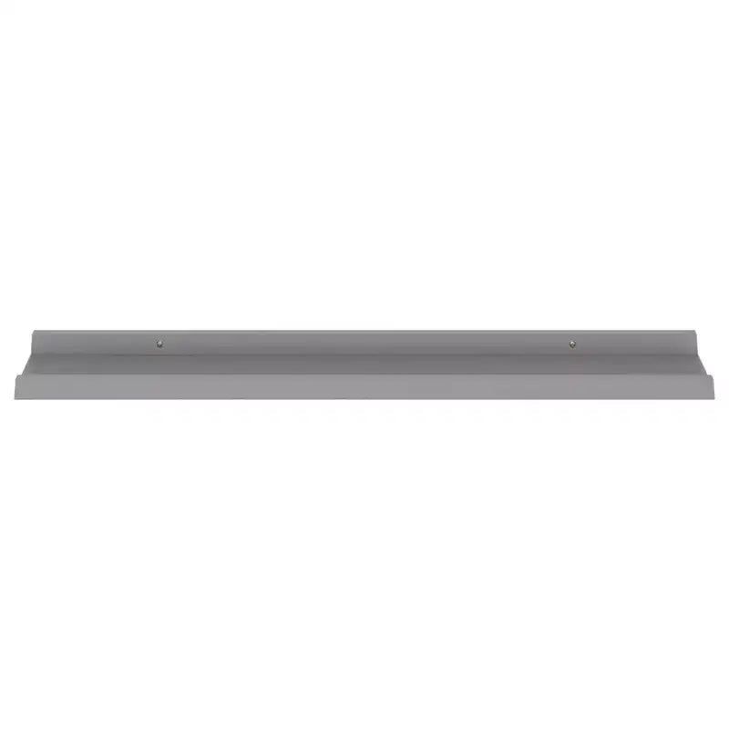Wall Shelf Set of 4 Gray MDF 31.5x3.5x1.2 in Wall mounting