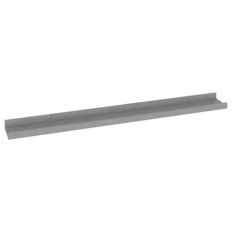 Wall Shelf Set of 4 Gray MDF 31.5x3.5x1.2 in Wall mounting