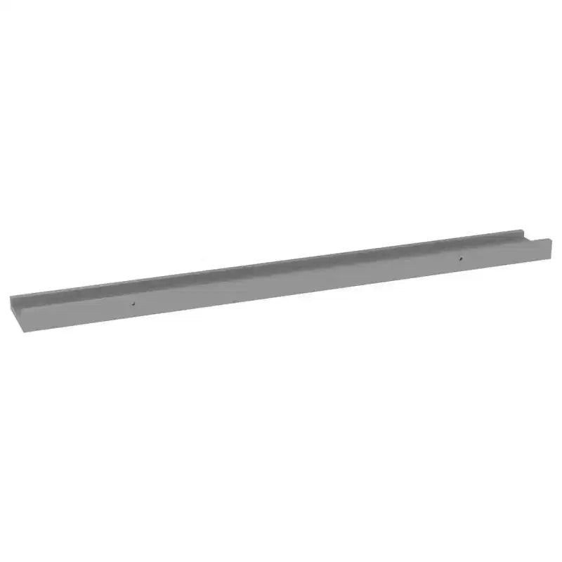 Wall Shelf Set of 4 Gray MDF 31.5x3.5x1.2 in Wall mounting