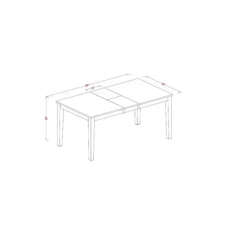 Coastal Cottage Dining Set - Table & Chairs for Home Kitchen Decor