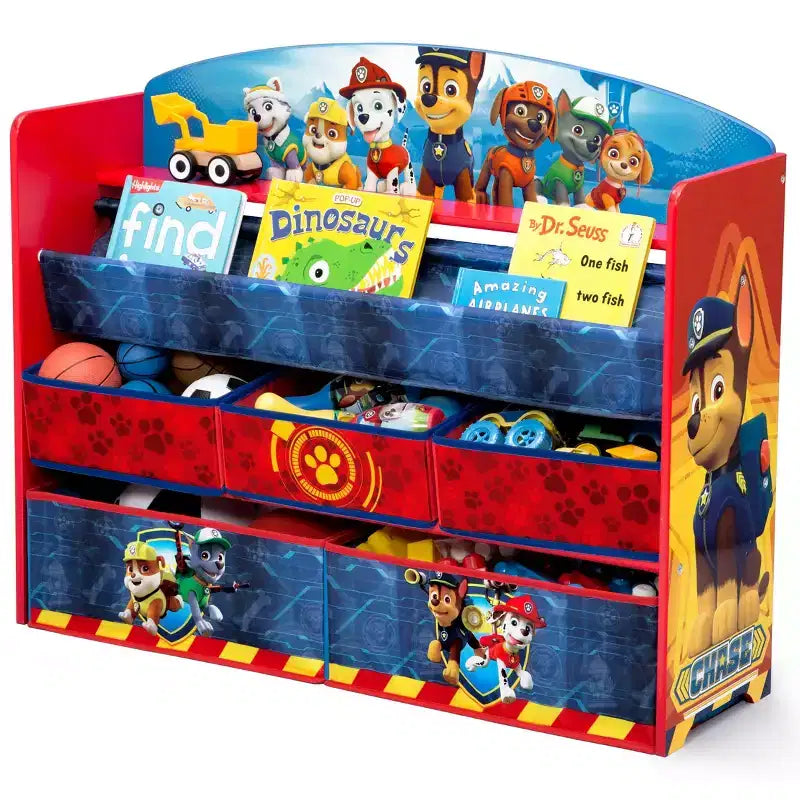 Delta Children PAW Patrol Deluxe Bookshelf and Toy Organizer