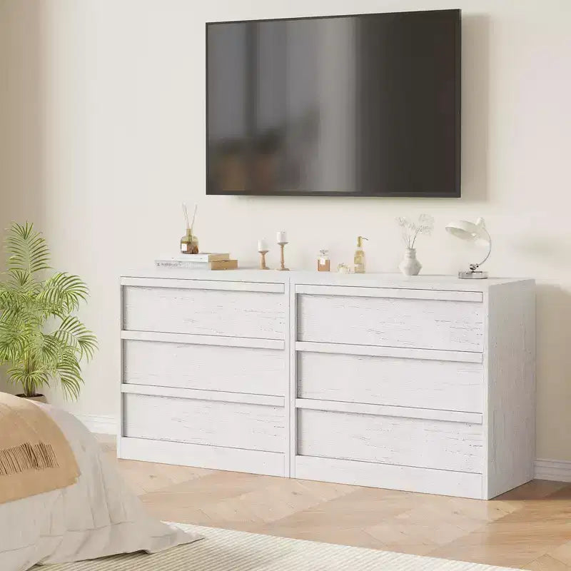 4 Drawer Dresser for Bedroom, Nightstand 4 Chest of Drawers with Large Storage, Small Modern Dresser Organizer Bedside Table for Living Room