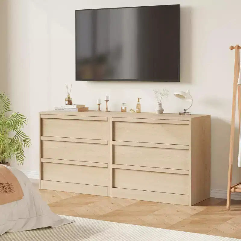 4 Drawer Dresser for Bedroom, Nightstand 4 Chest of Drawers with Large Storage, Small Modern Dresser Organizer Bedside Table for Living Room