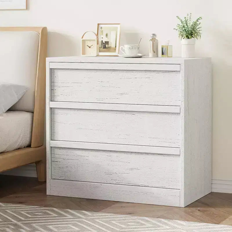 4 Drawer Dresser for Bedroom, Nightstand 4 Chest of Drawers with Large Storage, Small Modern Dresser Organizer Bedside Table for Living Room