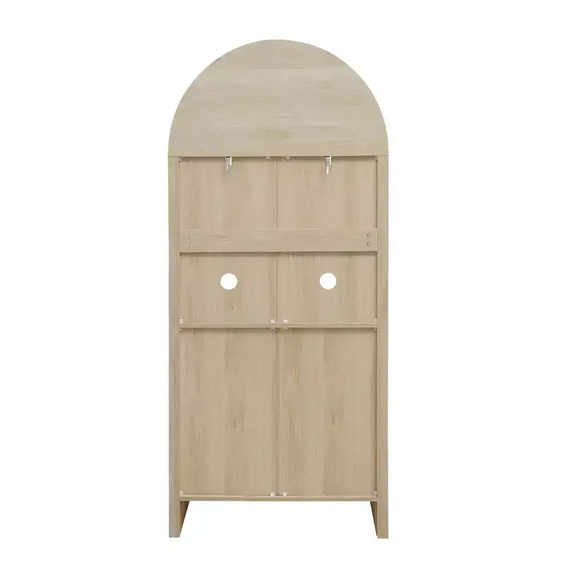 70.2in Tall Arched Storage Display Cabinet, Kitchen Pantry with Adjustable Shelves, Versatile Cupboard for Dining Room Living Room