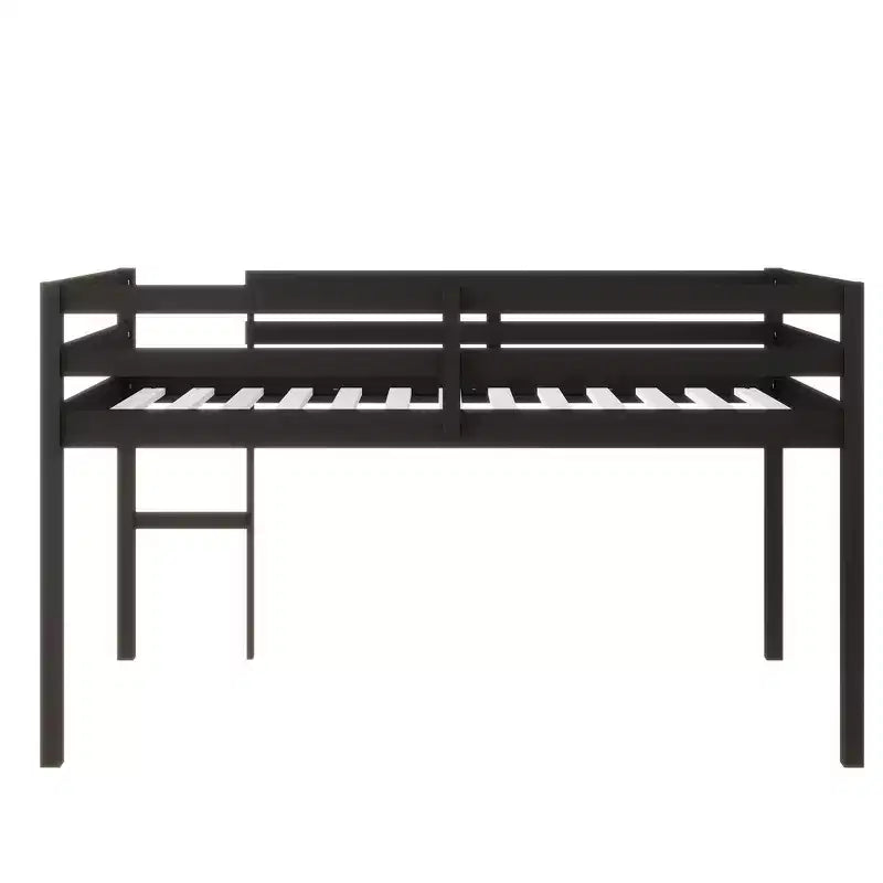 Luxystar Twin Loft Bed with Ladder, Bed Platform of Strengthened Slats for Kidsa?Room and Guest Room