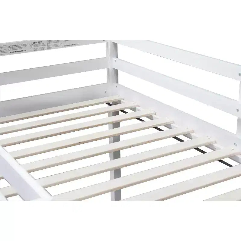 Luxystar Twin Loft Bed with Ladder, Bed Platform of Strengthened Slats for Kidsa?Room and Guest Room