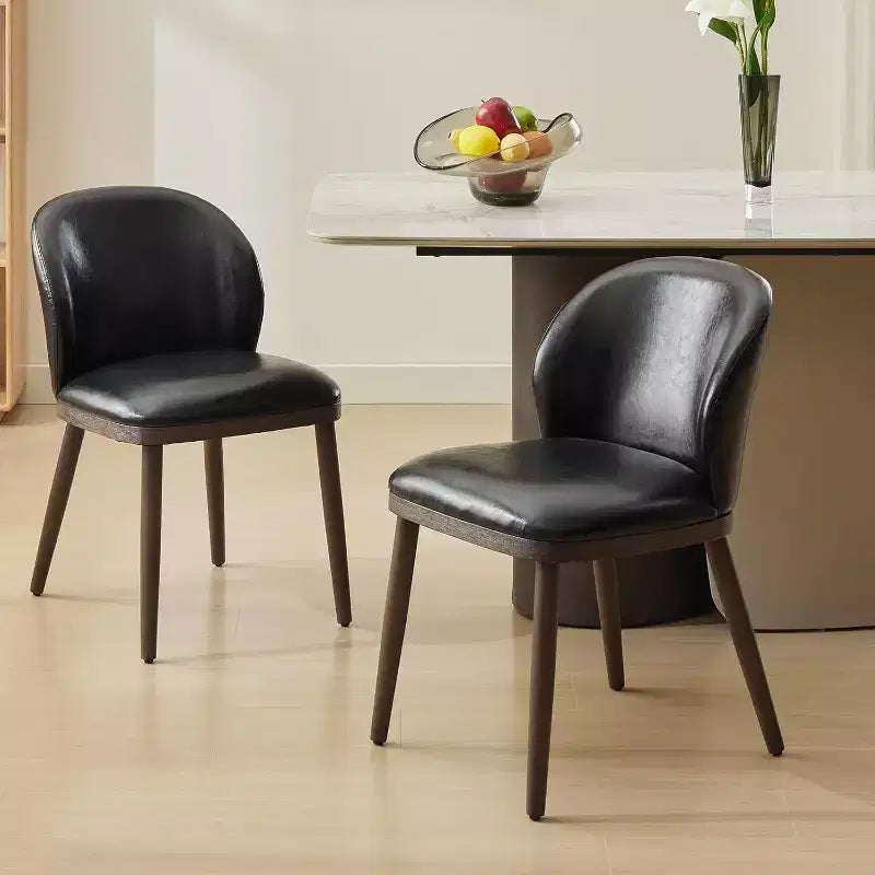 Acekool Dining Chairs Set of 4, Modern Upholstered Kitchen Chairs, Ergonomic Back, Wood Legs, 265lbs Capacity for Dining Room & Restaurant