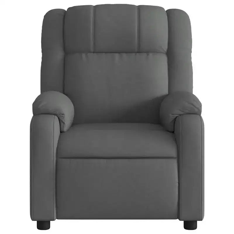 vidaXL Massage Recliner Chair - Light Gray Manual Push Back