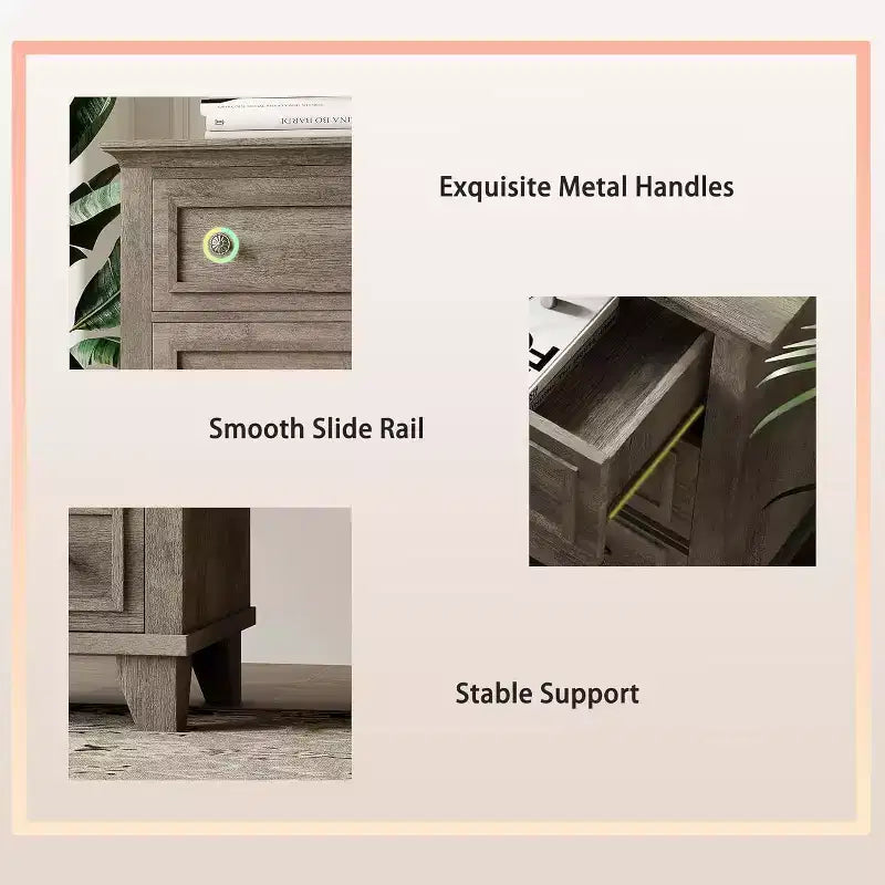 Commode à 6 tiroirs, Meuble de rangement en bois avec tiroirs, Grande commode large meuble TV, Organiseur de tiroirs moderne pour chambre à coucher, salon, couloir, entrée