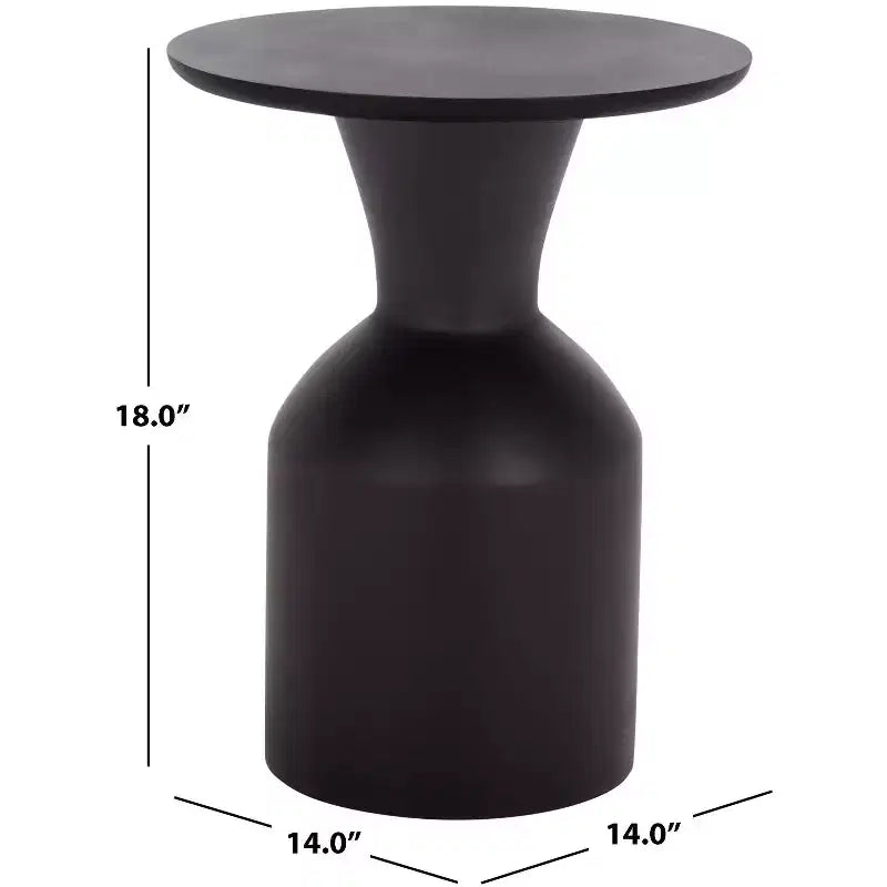 Tazon Round Accent Table - ACC3259 - Black - Safavieh