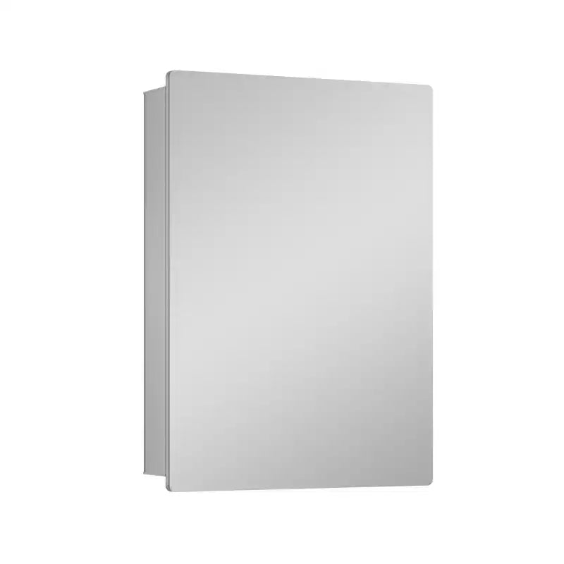 Modern Rounded Corner Metal Frame Medicine Cabinet with Mirror Door,Wall Mounted Bathroom Cabinet