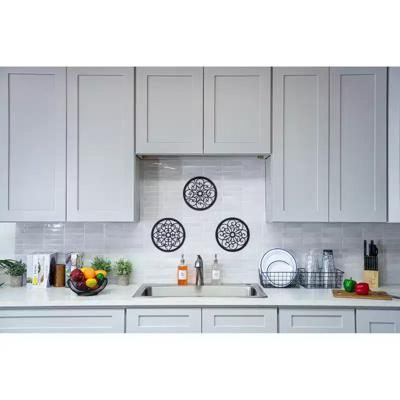 Base da Cucina Shaker 12 L x 42 A x 9 P, Telaio in Legno Massiccio, Vernice a Bassa Emissione di VOC a Base d'Acqua, RTA, Grigio Tortora