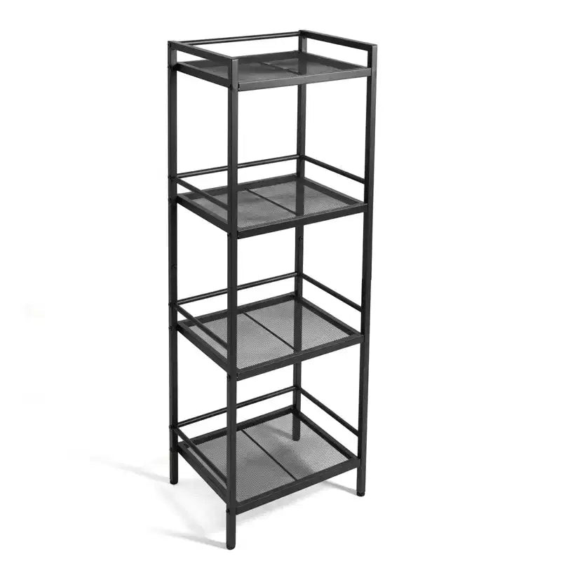 Scaffale portaoggetti in metallo a 3/4 ripiani, autoportante, salvaspazio, per cucina, bagno, camera da letto, soggiorno, ufficio