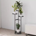 Tall Multilayer Metal Plant Shelf for Indoor Corner with Non-Slip Feet, Heavy-Duty Multi-Tier Stand for Living Room, Balcony, Patio