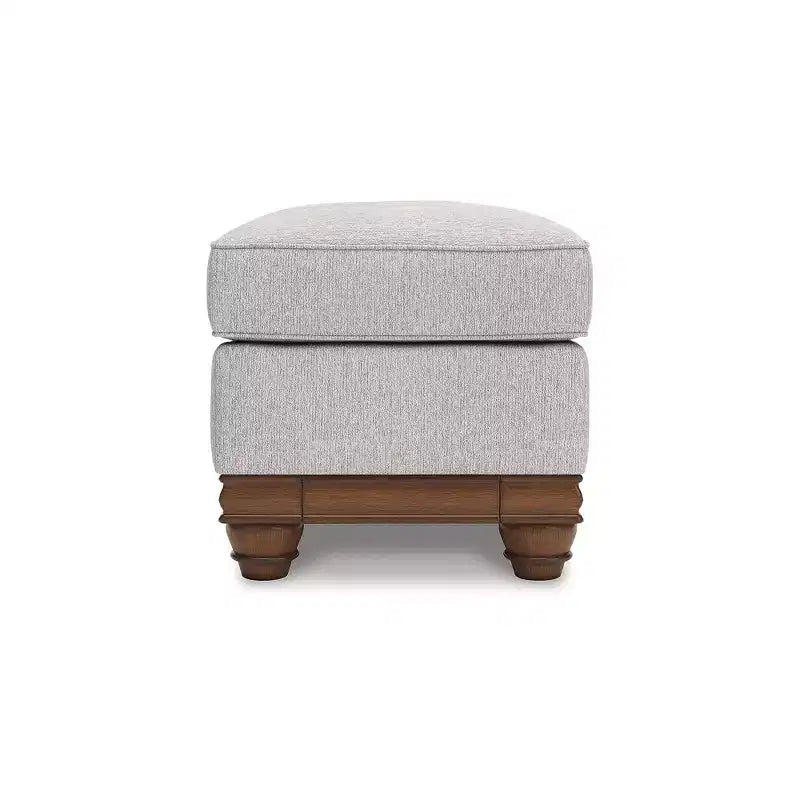 Signature Design by Ashley Meadowview Ottoman, Textured Polyester Upholstery, Sandstone