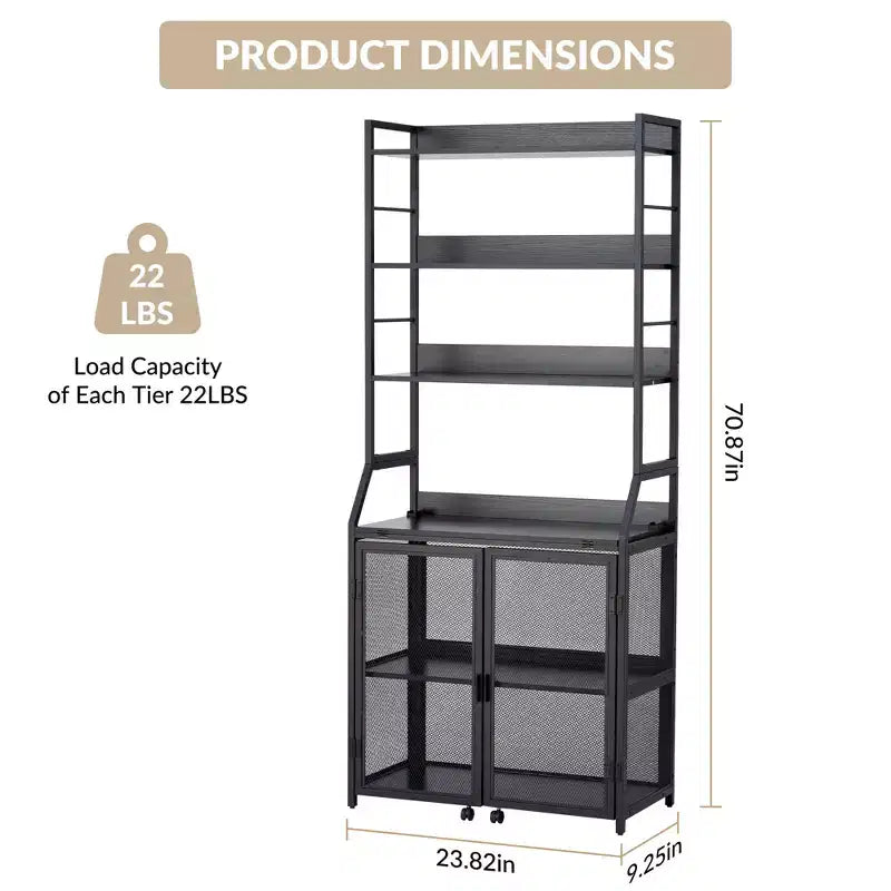 Bookshelf, Industrial Bookcase, Wooden Display Shelf with Metal Frame, Floorstanding Storage Shelving Unit for Bedroom, Living Room, Home Office
