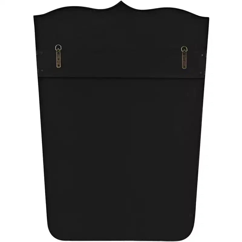 Uttermost Gaylia Satin Black 27 x 36 3/4 Curve Top Mirrors Set of 2