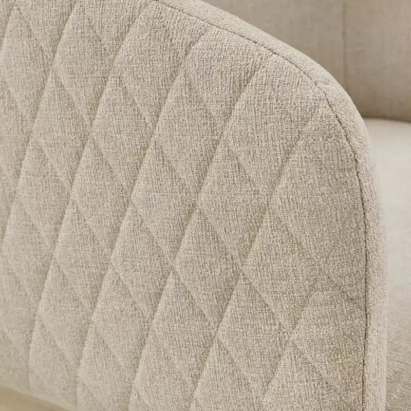Audrey Heathered Dining Chair - White/Beige - iNSPIREQ