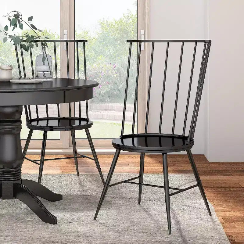 Norfolk High Back Windsor Classic Dining Chairs (Set of 2) - iNSPIREQ